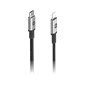 Cáp USB-C to Lightning Mophie 1M White/Black - Chính hãng Black