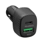 Sạc nhanh xe hơi INNOSTYLE Poweron speed 2 cổng PD/QC3.0 38W Black