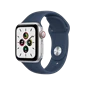 Apple Watch SE (4G) 44mm - Viền nhôm dây cao su - Chính hãng Silver