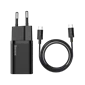 Sạc Baseus Super SI 25W 1 cổng kèm cáp Type-C to Type-C 1M - Chính Hãng Màu Đen