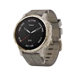 Đồng hồ Garmin Fenix 6S - Sapphire, Light Gold with Shale Gray Leather Band Dust Rose/Light Gold
