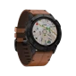 Đồng hồ Garmin Fenix 6X - Sapphire, Đen DLC với Dây da nâu, GPS, SEA Nâu Sẫm