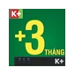 (ngừng) Trọn bộ thiết bị K+ DTH - Gói Trọn Vẹn 3 tháng Black-3 tháng