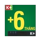 (ngừng) Trọn bộ thiết bị K+ DTH - Gói Trọn Vẹn 3 tháng Black-6 tháng