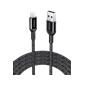 Cáp Innostyle PowerFlex USB-A To Lightning 1.5M 20/30/60W - Chính hãng Black