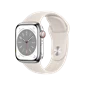 Apple Watch Series 8 - GPS + Cellular, 41mm - Viền thép dây cao su Starlight