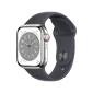 Apple Watch Series 8 - GPS + Cellular, 41mm - Viền thép dây cao su Midnight