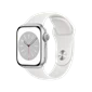 Apple Watch Series 8 - GPS + Cellular, 41mm - Viền Nhôm Dây Cao Su Silver