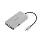 Cổng Chuyển TARGUS 6 In 1 USB-C Docking Station – DOCK419 - Chính Hãng Xám