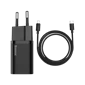Củ sạc Baseus Super SI 1 cổng 20W kèm cáp USB-C to Lightning 1M Màu Đen
