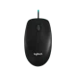 Chuột có dây Logitech B100 (910-006605) (USB) - Chính hãng Màu Đen