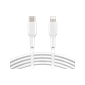 Cáp Type C to Lightning Belkin CAA003BT1 30w 1m - Chính Hãng Trắng