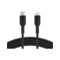 Cáp Type C to Lightning Belkin CAA003BT1 30w 1m - Chính Hãng Màu Đen