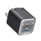 Sạc nhanh Anker 511 Nano 3 PD GaN 30W - A214 - Chính Hãng Black