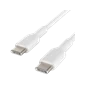 Cáp USB Type C - Lightning, 1 mét, vỏ dù, công suất 30w, màu trắng Belkin - Cũ