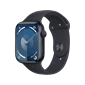Apple Watch Series 9 - GPS, 45mm - Vỏ Nhôm Dây Cao Su Màu Đen