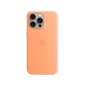 Ốp Lưng Silicon MagSafe cho iPhone 15 Pro Max - Chính hãng Apple Cam Sorbet