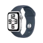 Apple Watch SE 2023 - GPS, 40mm - Vỏ Nhôm Dây Cao Su Bạc