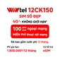 SIM số đẹp Wintel dạng ABAB - Gói cước 12CK150