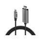 Cáp chuyển đổi USB-C sang HDMI (4K60Hz) Lention CU707H dài 1.8M Màu Đen