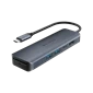 Cổng Chuyển Hyperdrive Next 6-In-1 Port Usb-C Cho Laptop/Macbook (HD4002GL) Màu Đen