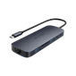 Cổng Chuyển Hyperdrive Next 11 Port Dual 4K60Hz Hdmi UsbC HD4006GL  Gray