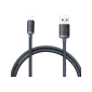 Cáp Baseus Crystal Shine USB-A to Lightning 1.2M Đen