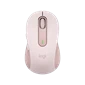 Chuột không dây Logitech M650 Signature (USB/Bluetooth/Pin AA) Size M Hồng