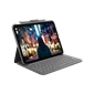 Bao da kèm bàn phím Logitech Slim Folio cho iPad Gen 10th - Chính hãng Xám