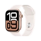 Apple Watch Series 10 - GPS + Cellular, 46mm - Viền Nhôm Dây Cao Su Vàng Hồng