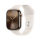 Apple Watch Series 10 - GPS + Cellular, 42mm - Viền Titan Dây Cao Su Viền Titan Vàng