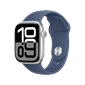 Apple Watch Series 10 - GPS + Cellular, 46mm - Viền Nhôm Dây Cao Su Bạc