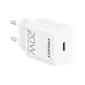 Củ sạc nhanh Pisen Quick - Mr White USB-C 20W EU Trắng