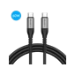 Dây cáp sạc Lention USB-C to C 60W 2M Đen