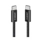 Cáp sạc Anker Zolo 240W C- C 1m Nylon A8060 Đen