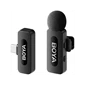Microphone thu âm không dây Boya BY-V10 V2.0 (TypeC, 1 Mic) Đen