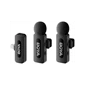 Microphone thu âm không dây Boya BY-V2 V2.0 (Lightning, 2 Mic) Đen