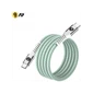 Cáp từ tính tự cuộn 9FIT USB-C to USB-C 1M Green