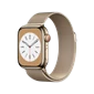 Apple Watch Series 8 GPS + Cellular 45mm Gold Stainless Steel Case with Gold Milanese Loop_MNKQ3VN/A - SCTP60TNHPG - MNKQ3VN - TBH