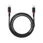 Baseus Dura Fast Charging Data Cable USB-C to USB-C 240W 1m Red Black
