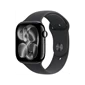Apple Watch Series 11 - GPS, 46mm - Vỏ Nhôm Dây Cao Su Đen Bóng