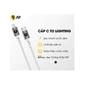 Cáp 9FIT USB-C to Lightning 1M White - 9FCA002W - C240800004064 - 9FCA002W  Tên hiển thị trên web - TBH