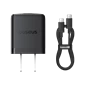 Bộ sạc nhanh Baseus Palm 1C 20W US (kèm cáp USB-C to USB-C 1m) Black