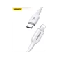 Cáp Pisen quick - Mr White Lightning USB-C 1m CL1000 Trắng