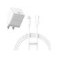 Bộ sạc Baseus Palm 1C 20W US (kèm cáp USB-C to iP 1m) Trắng