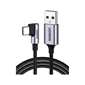 Dây cáp Ugreen USB Type-A sang USB Type-C đầu bẻ US284 2M (50942) Màu Đen
