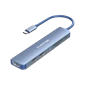 Hub chuyển đổi Lention USB-C 7 trong 1 CE18HCR Xanh