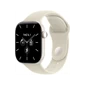 Apple Watch Series 12 - GPS + Cellular, 46mm - Viền Gốm Dây Cao Su S/M Trắng Ngọc Trai