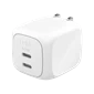 Củ sạc Belkin 50W GaN 2 x USB-C PD PPS Trắng