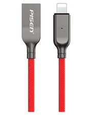 Cáp Pisen lightning thông minh 1200mm - Tự ngắt - Chính hãng